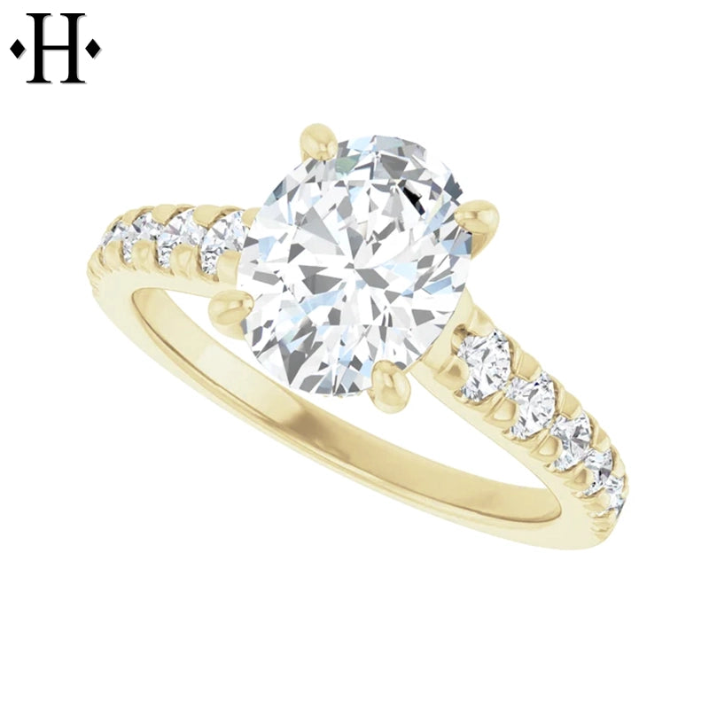 2.07ctw Oval Cut Lab Grown Diamond Ring