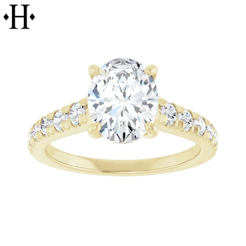 2.07ctw Oval Cut Lab Grown Diamond Ring