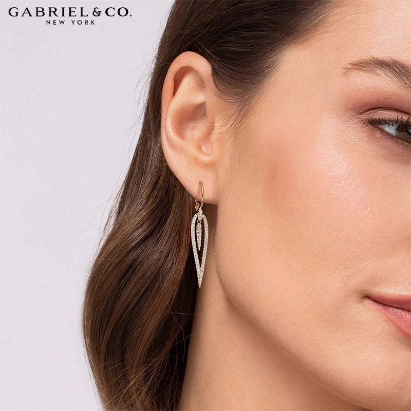 Natural Diamond Drop Earrings