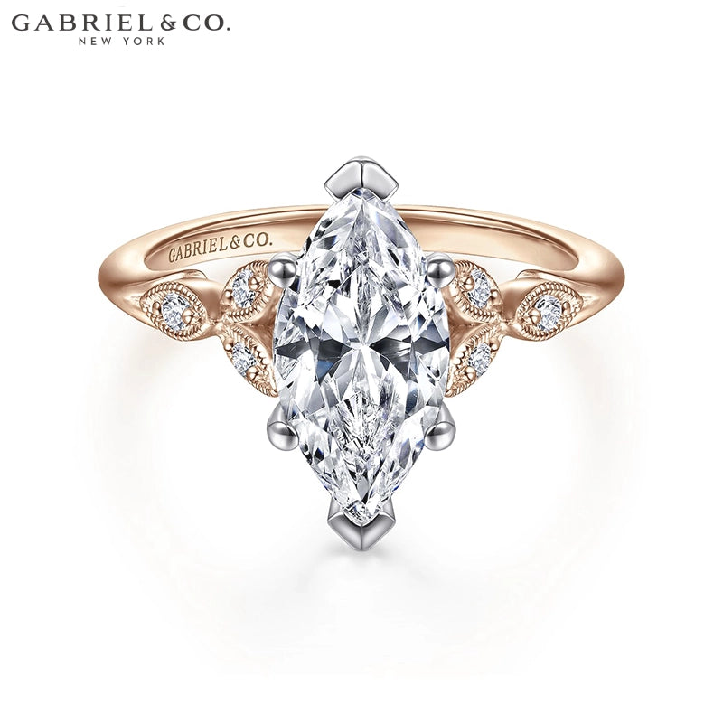 1.00ctr-2.50ctr Marquise Cut Lab Grown Diamond Ring