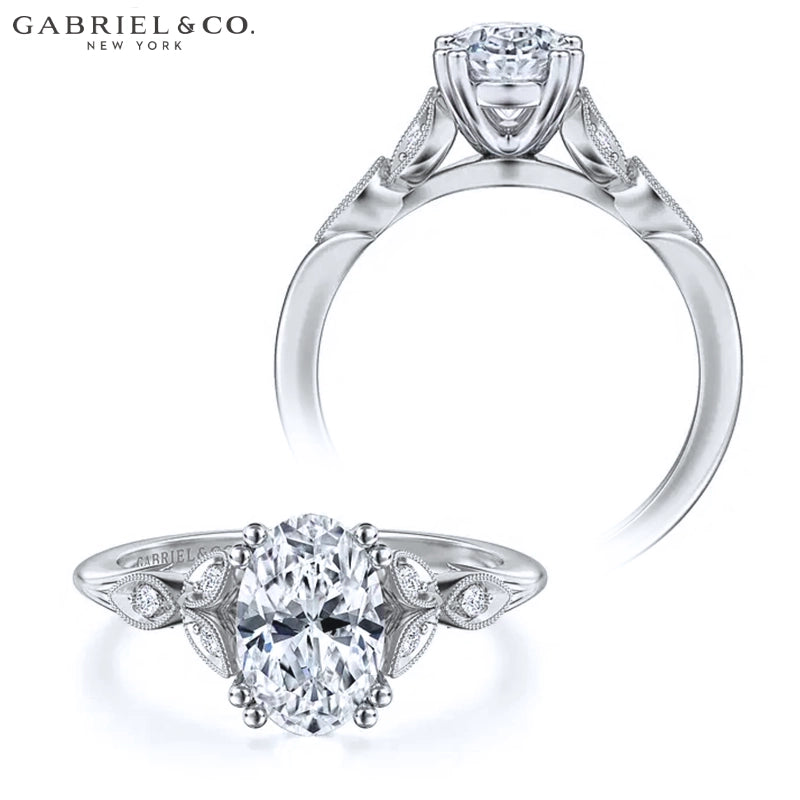 1.00ctr-2.50ctr Oval Cut Lab Grown Diamond Ring Tailor Made