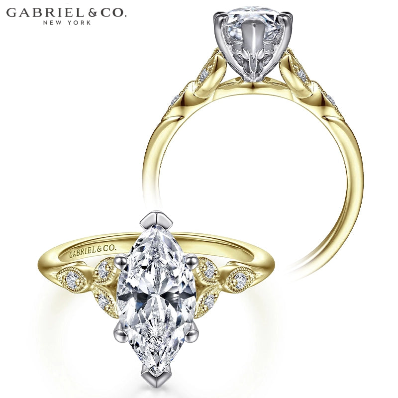 1.00ctr-2.50ctr Marquise Cut Lab Grown Diamond Ring Tailor Made