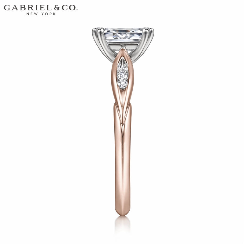1.00ctr-2.00ctr Emerald Cut Lab Grown Diamond Ring