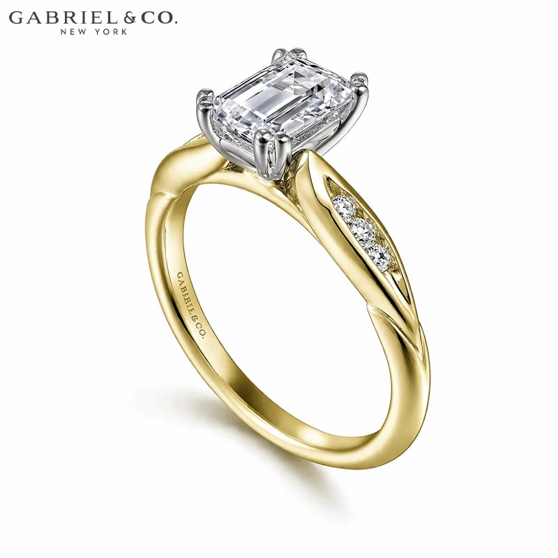 1.00ctr-2.00ctr Emerald Cut Lab Grown Diamond Ring Tailor Made