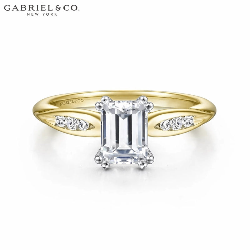 1.00ctr-2.00ctr Emerald Cut Lab Grown Diamond Ring