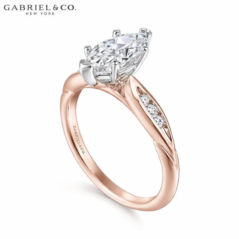 1.00ctr-2.00ctr Marquise Cut Lab Grown Diamond Ring
