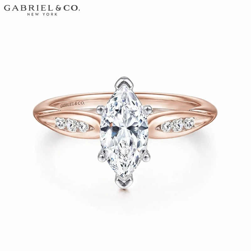 1.00ctr-2.00ctr Marquise Cut Lab Grown Diamond Ring