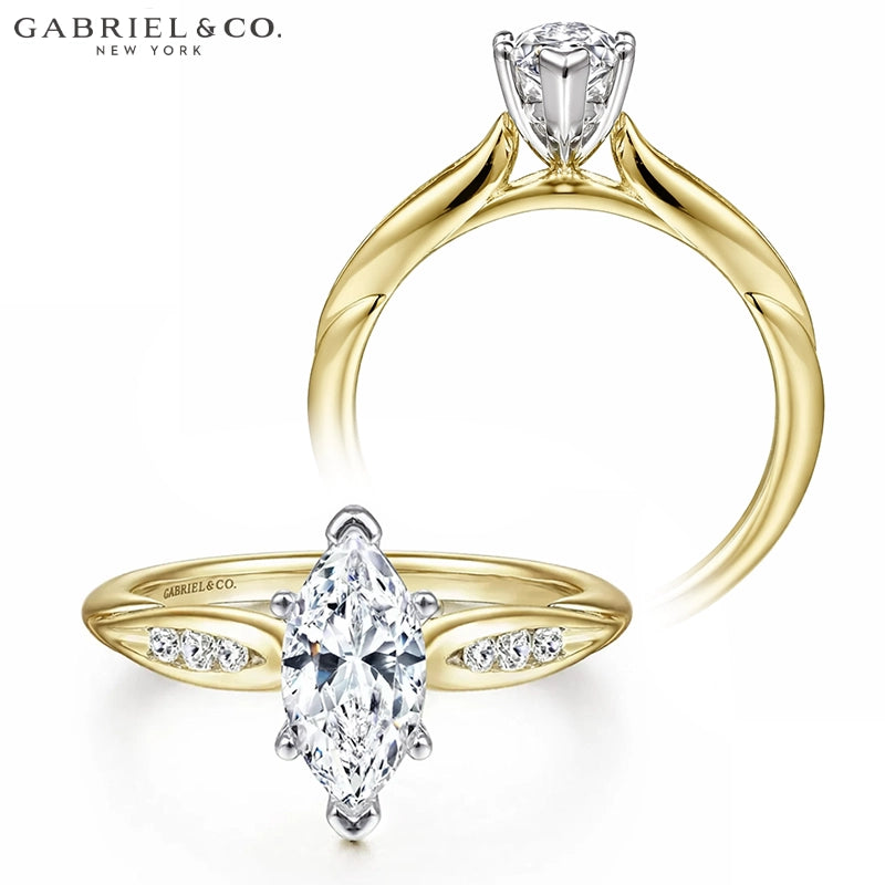 1.00ctr-2.00ctr Marquise Cut Lab Grown Diamond Ring