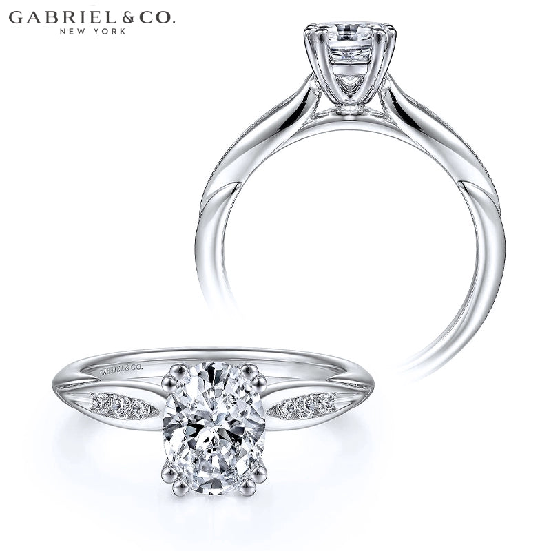 1.10ctw Oval Cut Lab Grown Diamond Ring