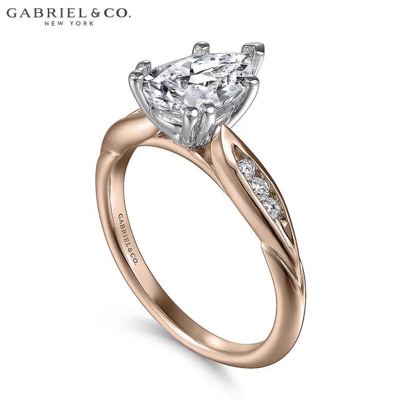 1.00ctr-2.00ctr Pear Cut Lab Grown Diamond Ring Tailor Made
