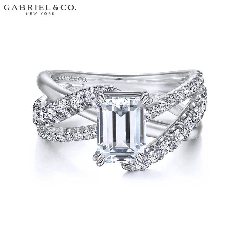 1.25ctr-2.00ctr Emerald Cut Natural Diamond Ring Tailor Made