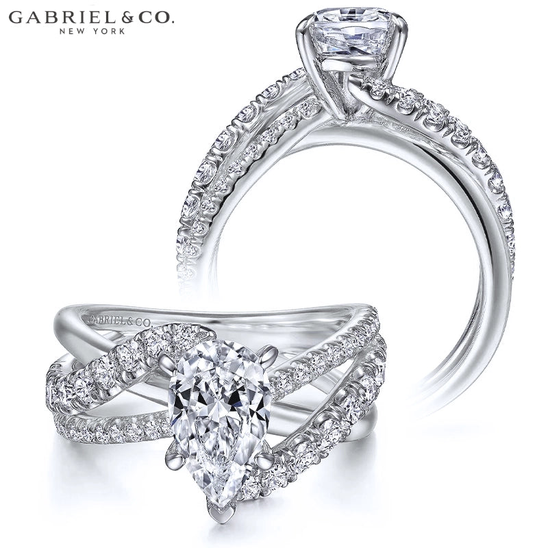 1.25ctr-2.00ctr Pear Cut Natural Diamond Ring Tailor Made