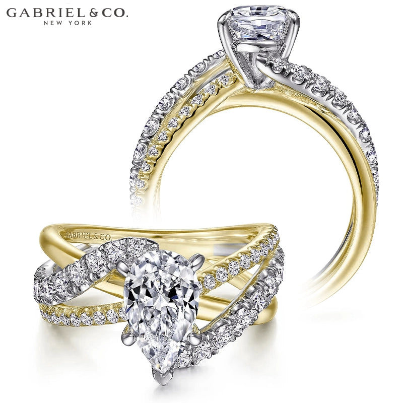 1.25ctr-2.00ctr Pear Cut Natural Diamond Ring Tailor Made