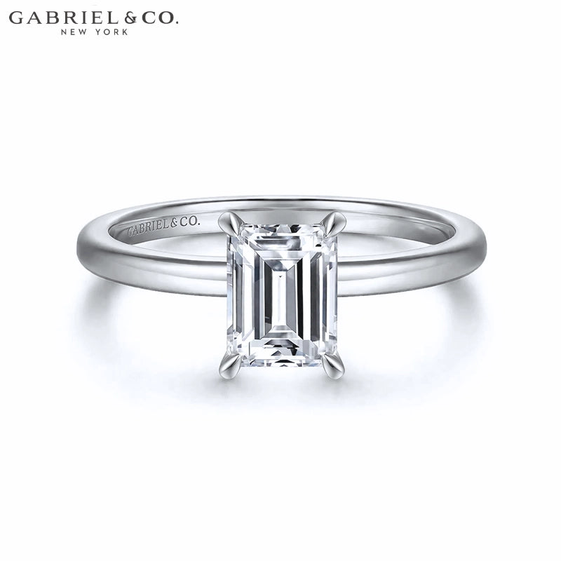 1.00ctr-2.00ctr Emerald Cut Lab Grown Diamond Ring