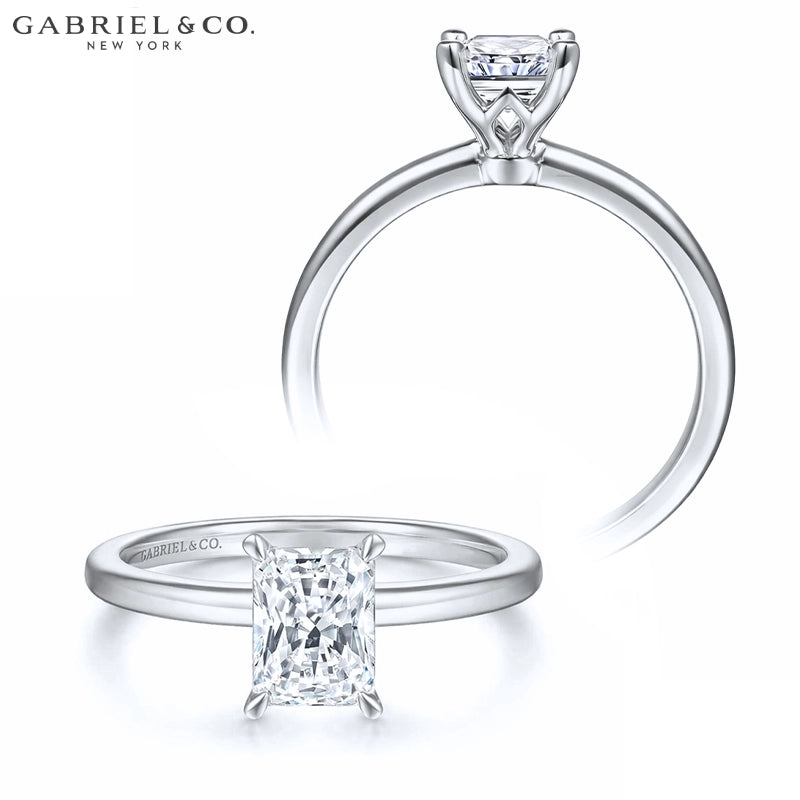 1.00ctr-2.00ctr Radiant Cut Lab Grown Diamond Ring