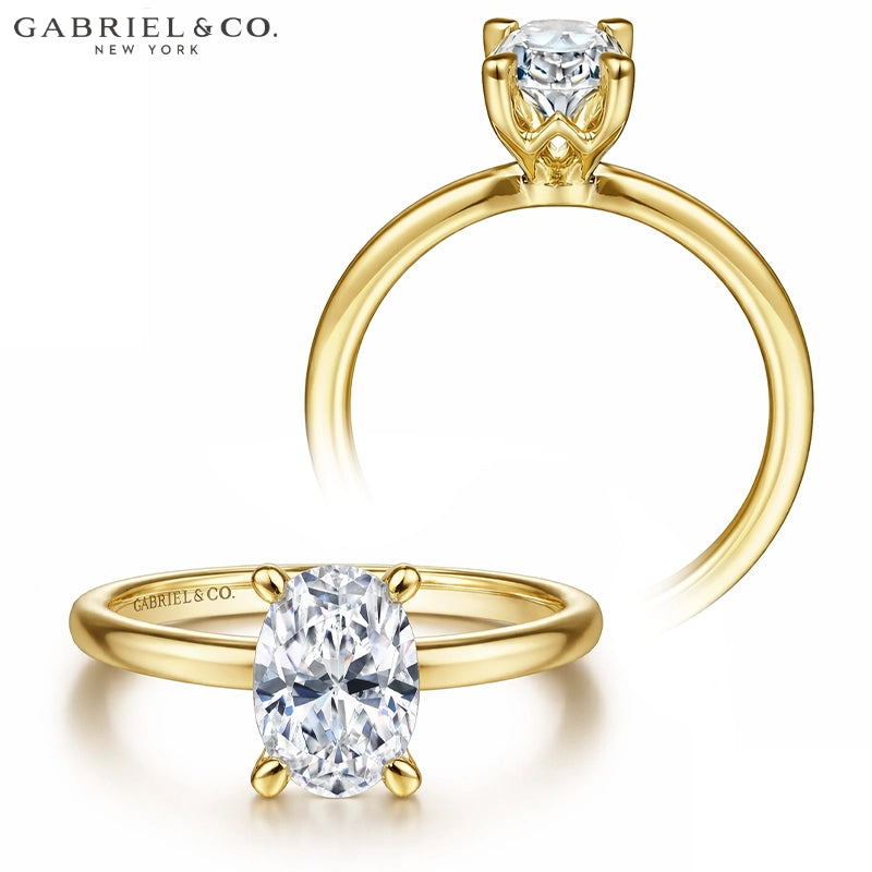 1.00ctr-2.00ctr Oval Cut Lab Grown Diamond Ring Tailor Made