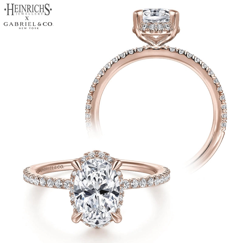 1.00ctr-2.00ctr Oval Cut Lab Grown Diamond Ring Tailor Made