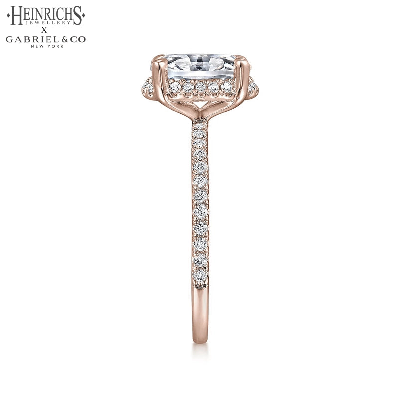 1.00ctr-2.00ctr Oval Cut Lab Grown Diamond Ring Tailor Made