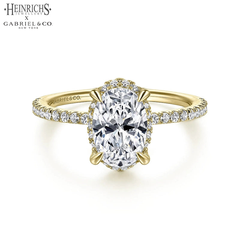 1.00ctr-2.00ctr Oval Cut Lab Grown Diamond Ring Tailor Made