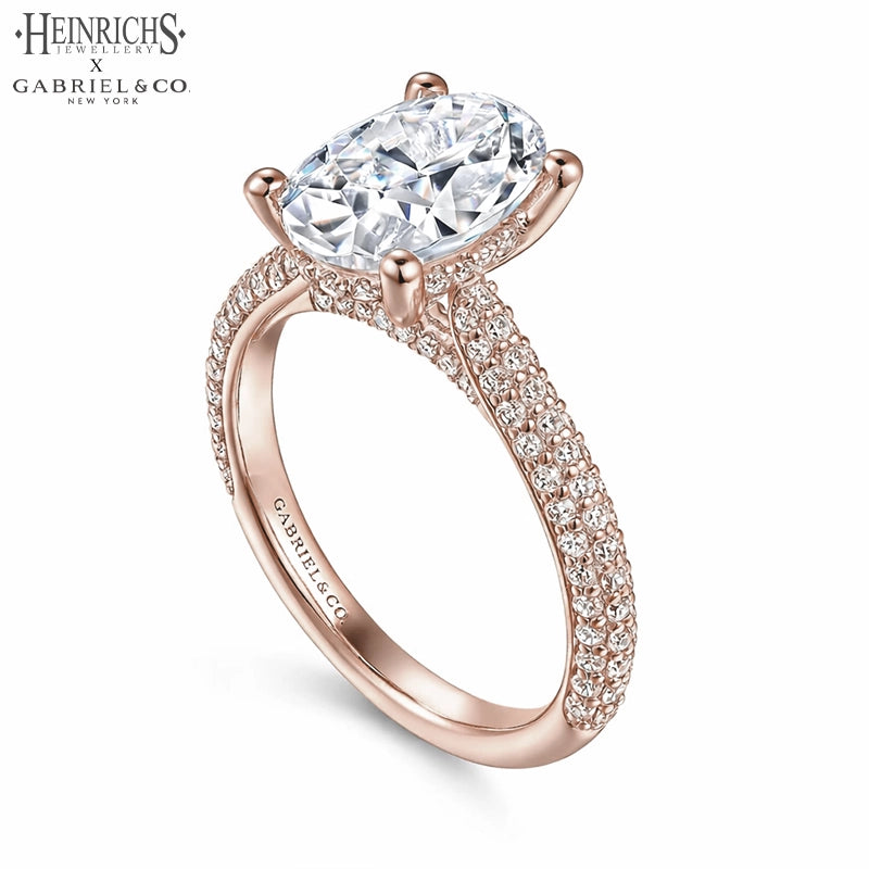1.25ctr-2.50ctr Oval Cut Lab Grown Diamond Ring