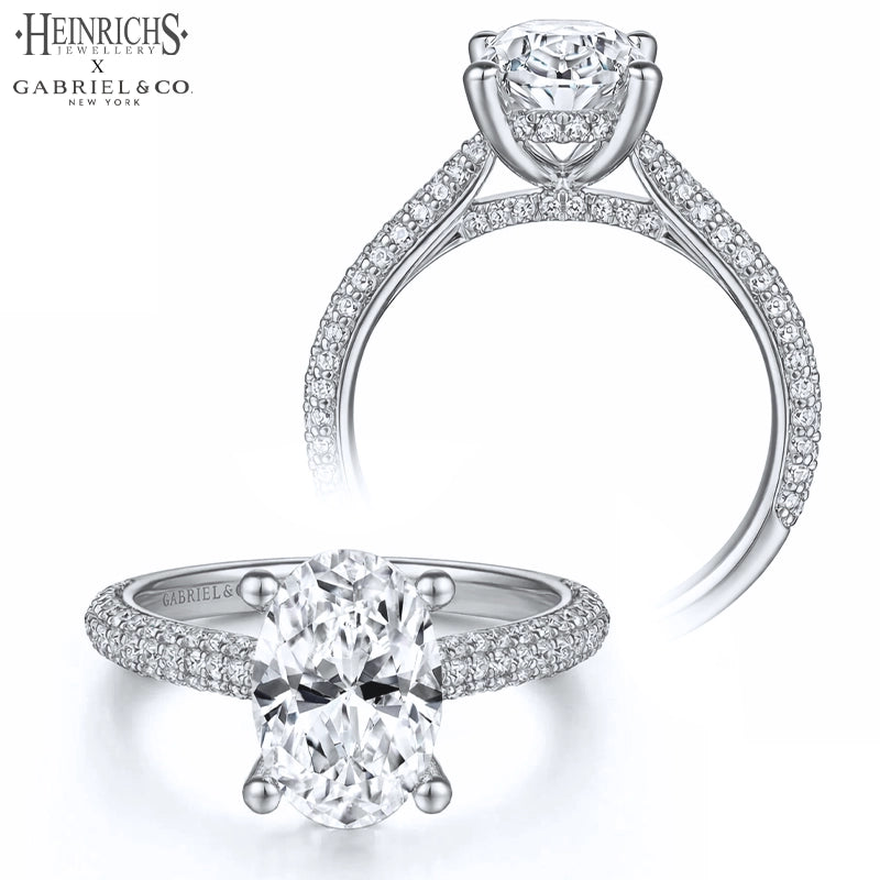 1.25ctr-2.50ctr Oval Cut Lab Grown Diamond Ring