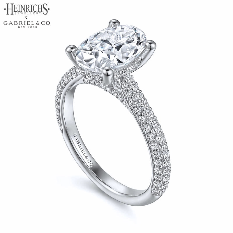 1.25ctr-2.50ctr Oval Cut Lab Grown Diamond Ring
