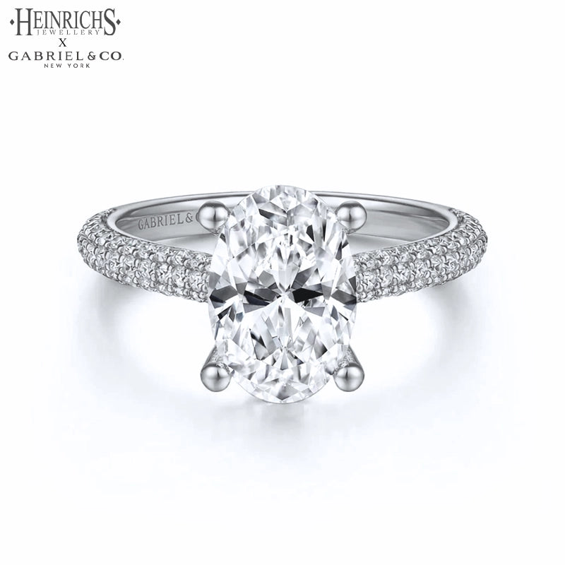 1.25ctr-2.50ctr Oval Cut Lab Grown Diamond Ring