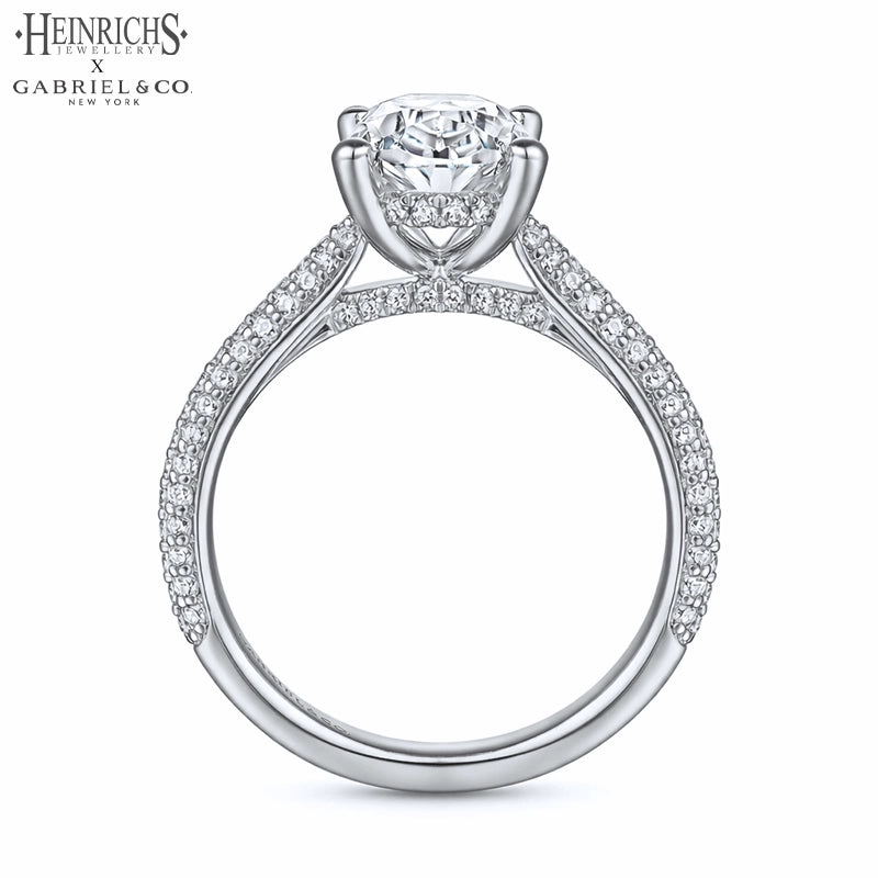 1.25ctr-2.50ctr Oval Cut Lab Grown Diamond Ring