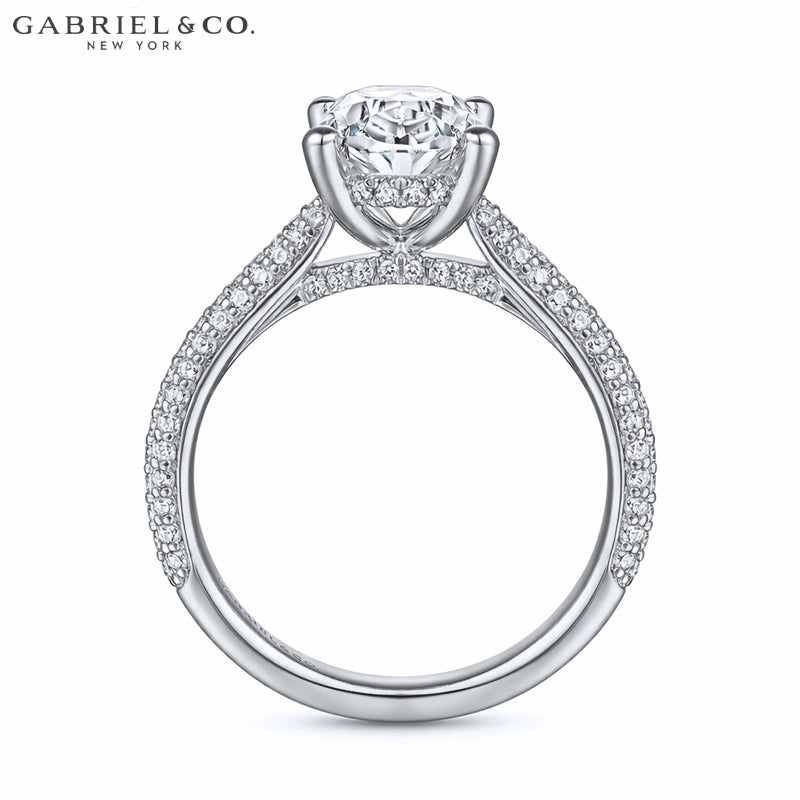 1.00ctr-2.00ctr Oval Cut Natural Diamond Ring