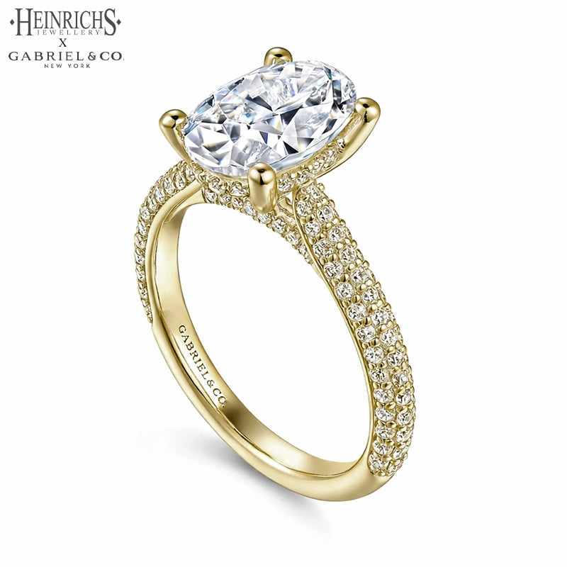 1.25ctr-2.50ctr Oval Cut Lab Grown Diamond Ring Tailor Made