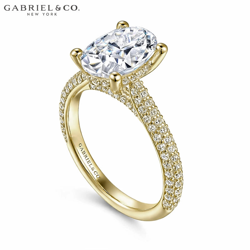 1.00ctr-2.00ctr Oval Cut Natural Diamond Ring Tailor Made