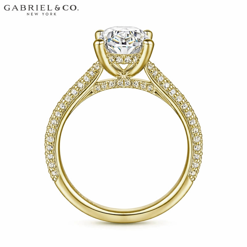 1.00ctr-2.00ctr Oval Cut Natural Diamond Ring