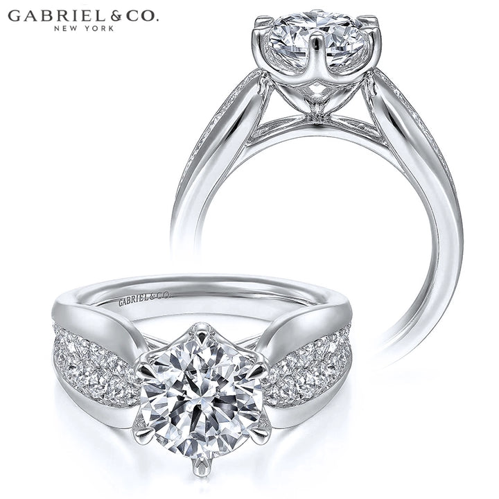 1.50ctr-2.00ctr Round Cut Natural Diamond Ring