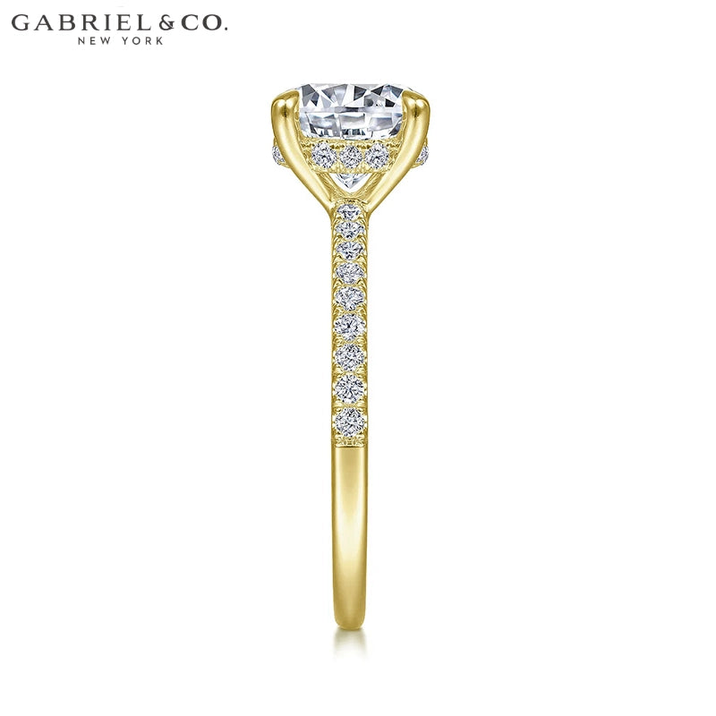 1.00ctr-2.00ctr Round Cut Natural Diamond Ring