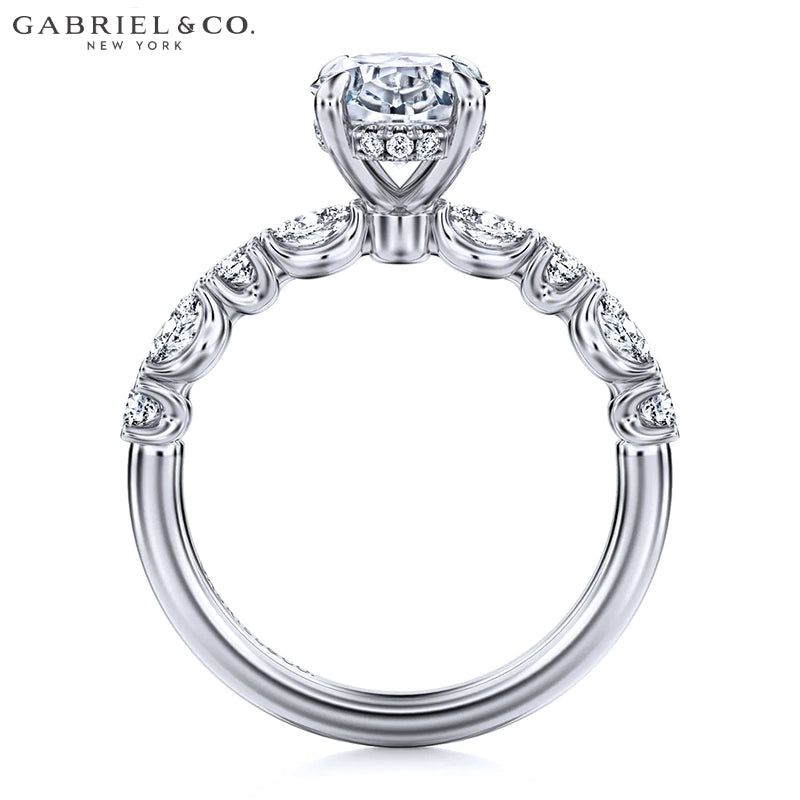 2.51ctw Oval Cut Lab Grown Diamond Ring