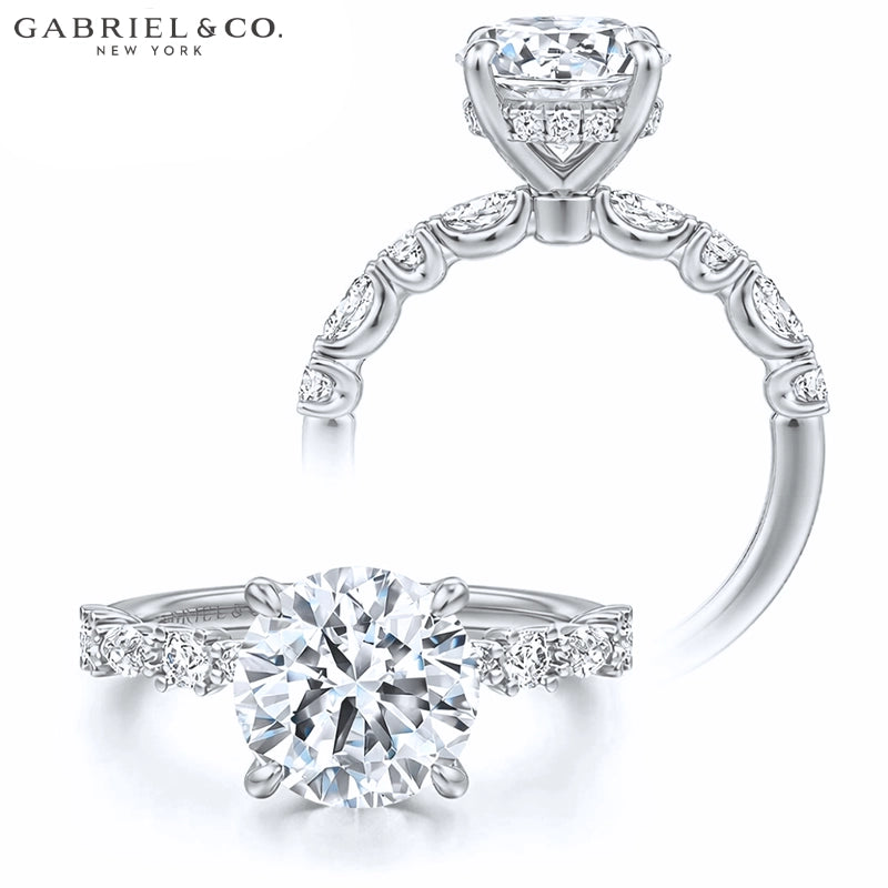 1.00ctr-2.00ctr Round Cut Natural Diamond Ring Tailor Made
