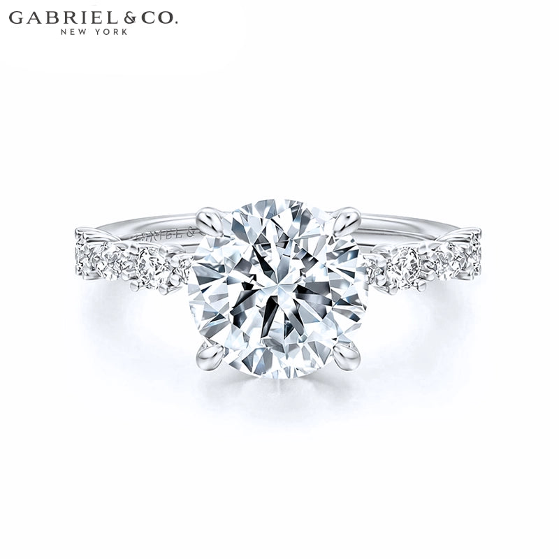 1.00ctr-2.00ctr Round Cut Natural Diamond Ring