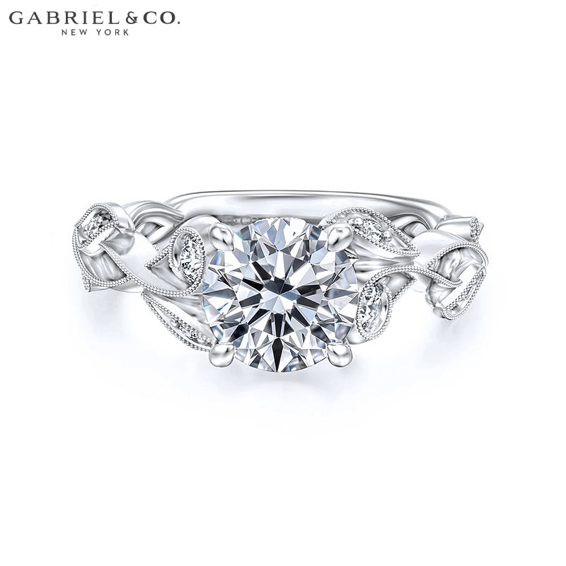 1.00ctr-2.00ctr Round Cut Natural Diamond Ring