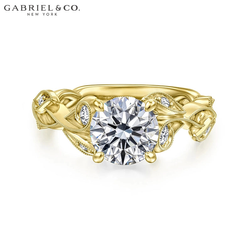 1.00ctr-2.00ctr Round Cut Natural Diamond Ring