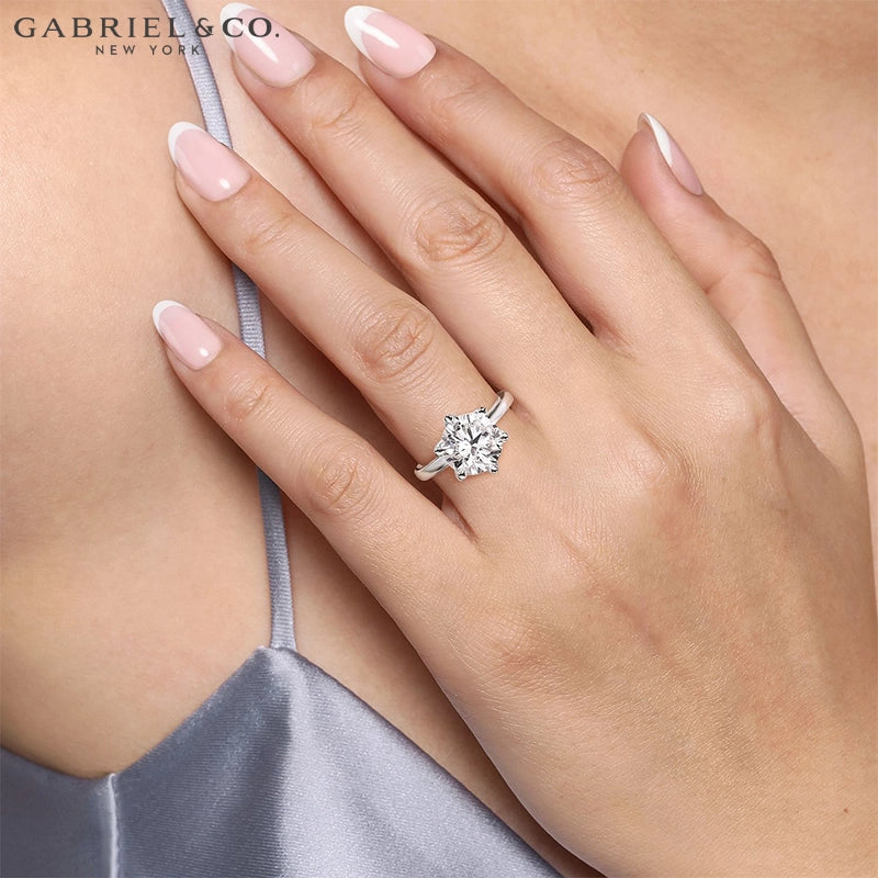 3.08ctw Round Cut Lab Grown Diamond Ring