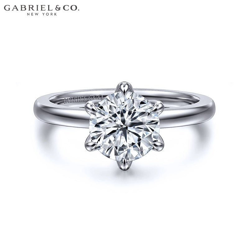 1.00ctr-2.00ctr Round Cut Natural Diamond Ring