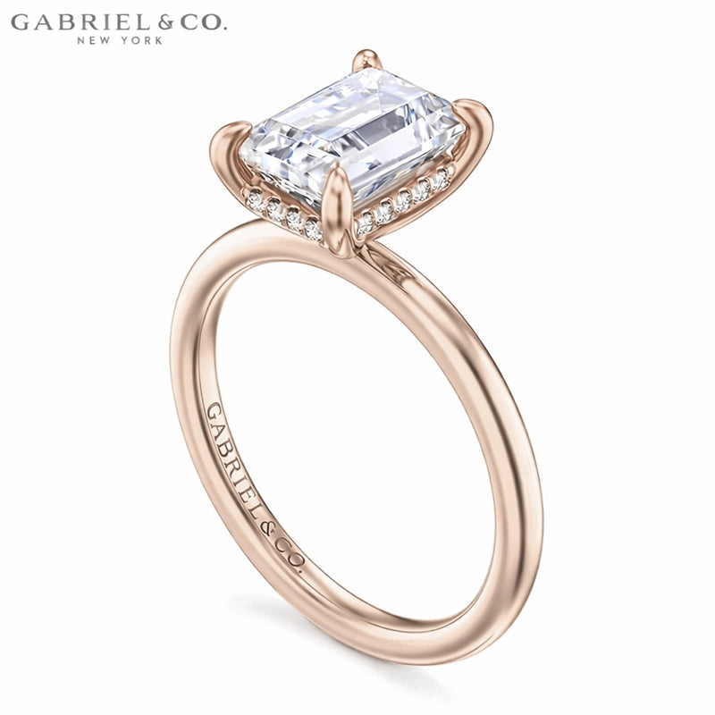 1.25ctr-2.50ctr Emerald Cut Lab Grown Diamond Ring