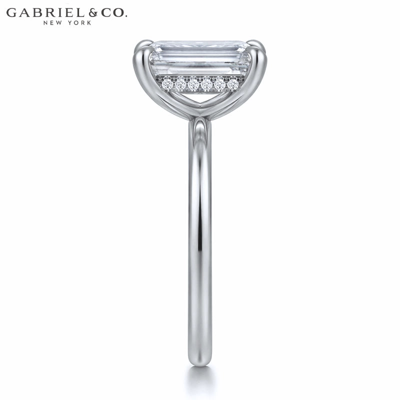 3.00ctr-5.00ctr Emerald Cut Lab Grown Diamond Ring