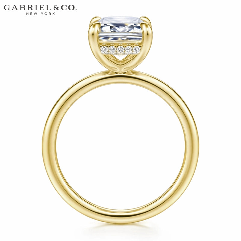 3.00ctr-5.00ctr Emerald Cut Lab Grown Diamond Ring