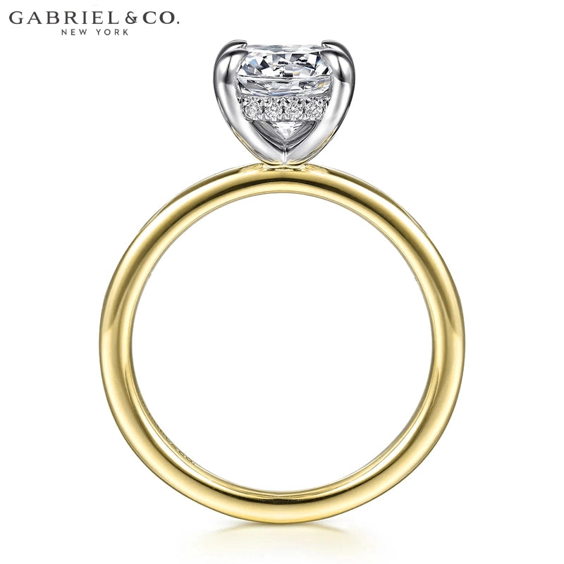 1.25ctr-2.50ctr Elongated Cushion Cut Lab Grown Diamond Ring