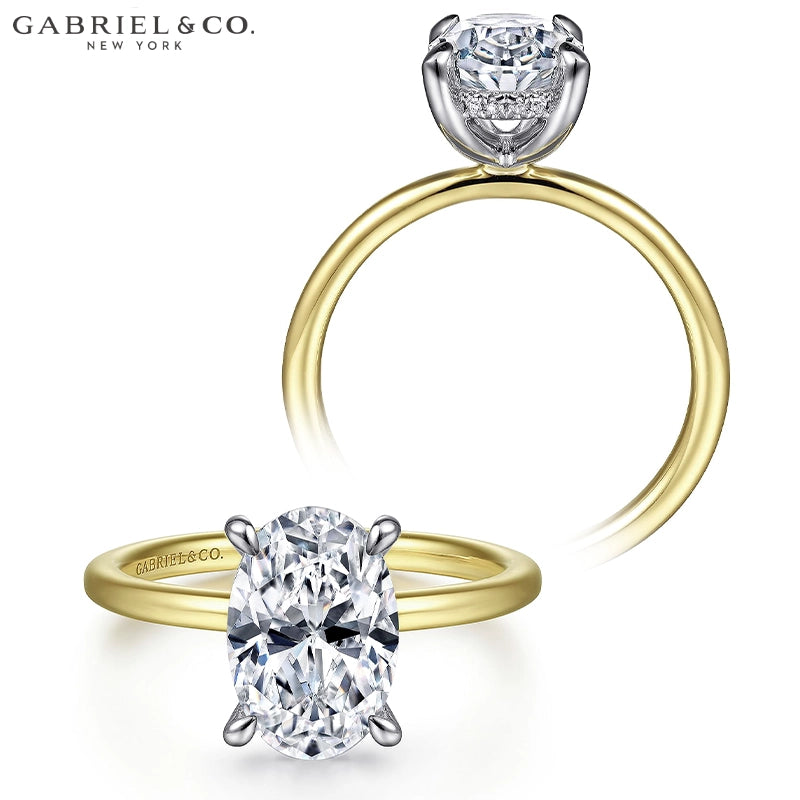 2.11ctw Oval Cut Lab Grown Diamond Ring