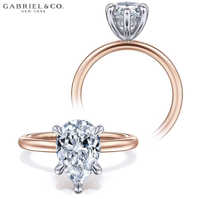 1.25ctr-2.50ctr Pear Cut Lab Grown Diamond Ring