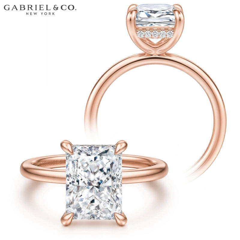 3.00ctr-5.00ctr Radiant Cut Lab Grown Diamond Ring