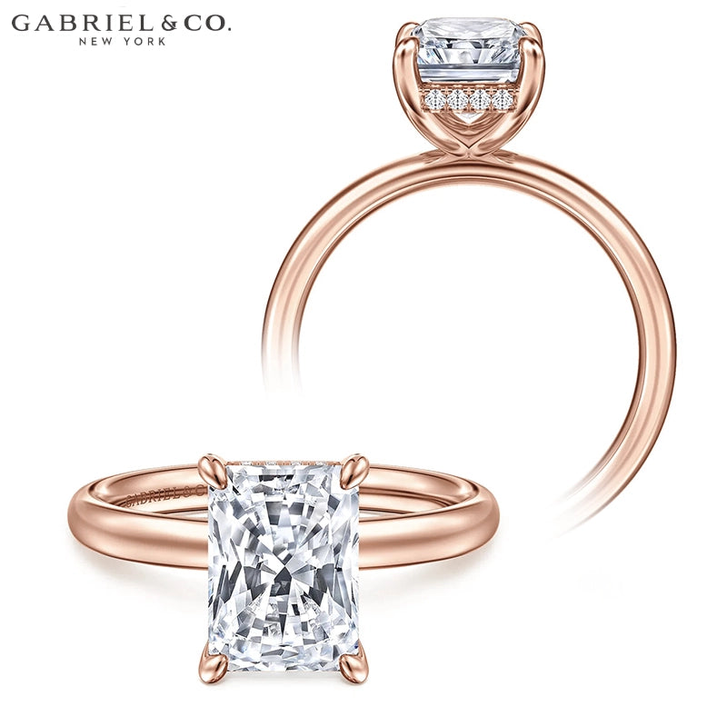 1.25ctr-2.50ctr Radiant Cut Lab Grown Diamond Ring Tailor Made