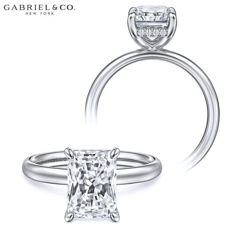 1.25ctr-2.50ctr Radiant Cut Lab Grown Diamond Ring Tailor Made
